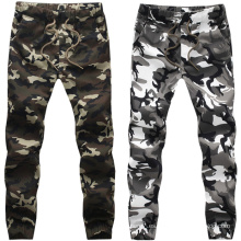 Pantalones de impresión de los hombres de OEM Pantalones de algodón de camuflaje Jogger